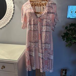 Summer Dress with Butterfly Sleeves and Low Back